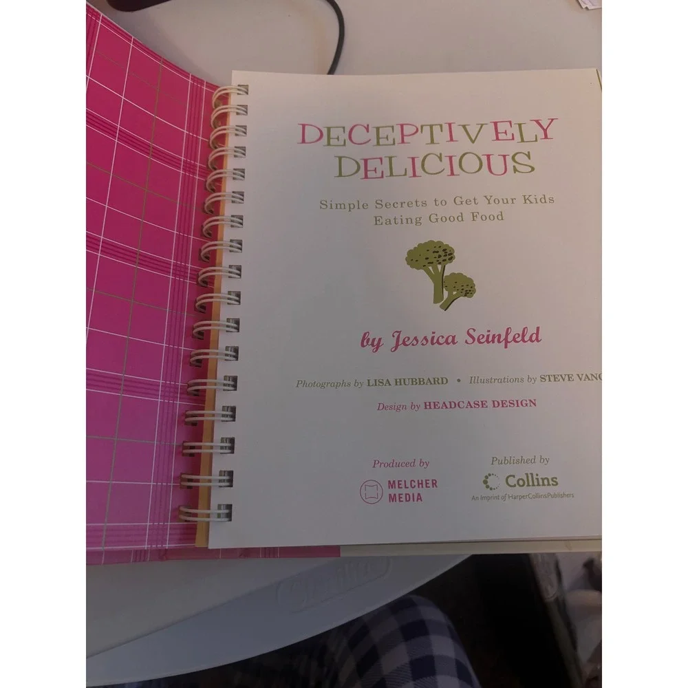 Jessica Seinfeld Deceptively Delicious Cookbook Kids Pink First Edition Spiral